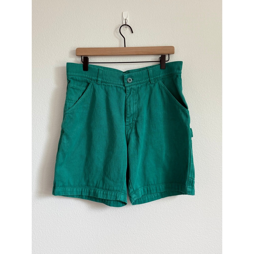 Jungmaven Carpenter Painter Shorts Medium Green Hemp Organic Cotton Workwear